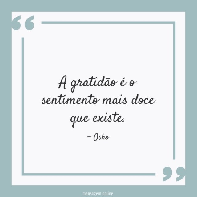 A gratidão é o sentimento