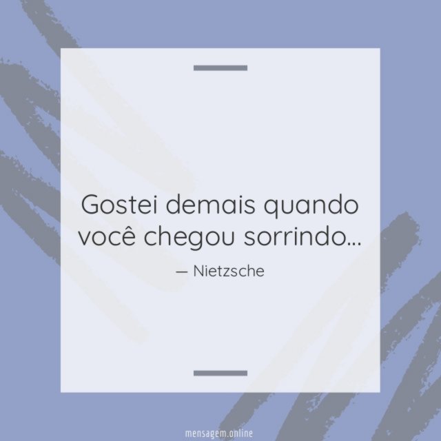 Gostei demais quando você