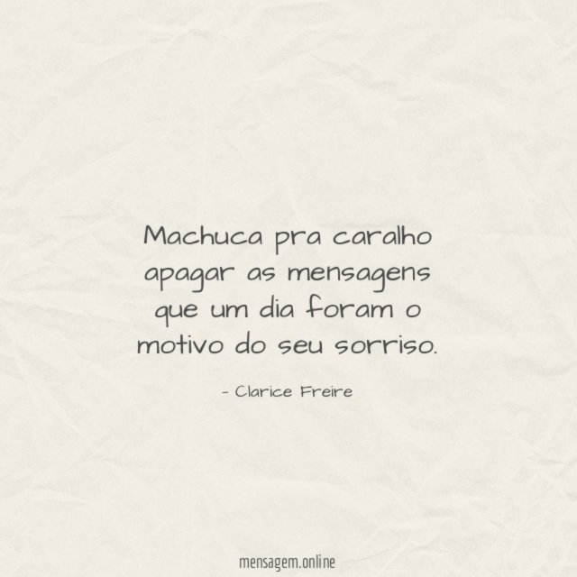 Machuca pra caralho apagar