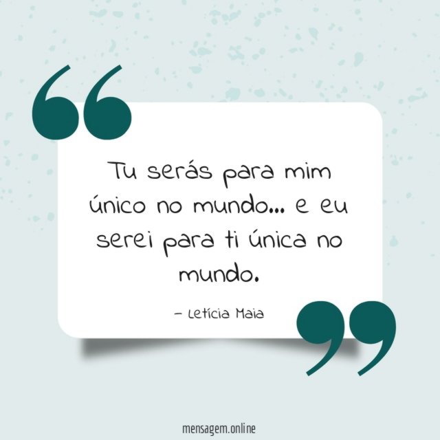 Tu serás para mim único