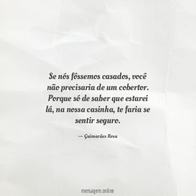 Se nós fôssemos casados