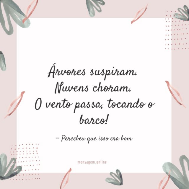 Árvores suspiram