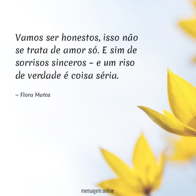 Vamos ser honestos