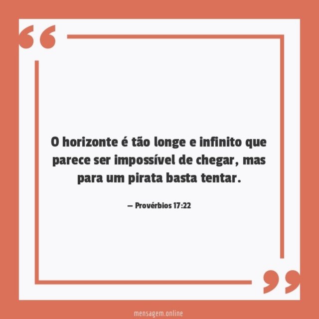 O horizonte é tão longe