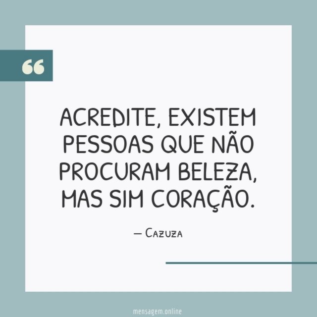 Não procuram beleza