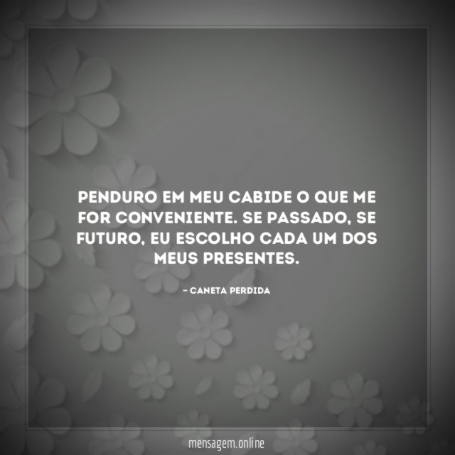 Penduro em meu cabide