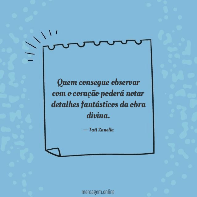 Quem consegue observar com