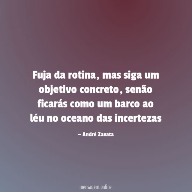 Fuja da rotina