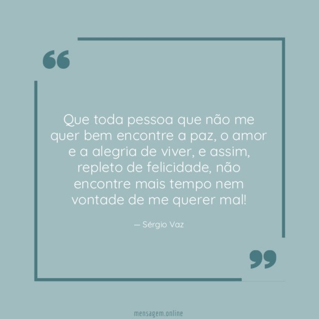 Que toda pessoa que não