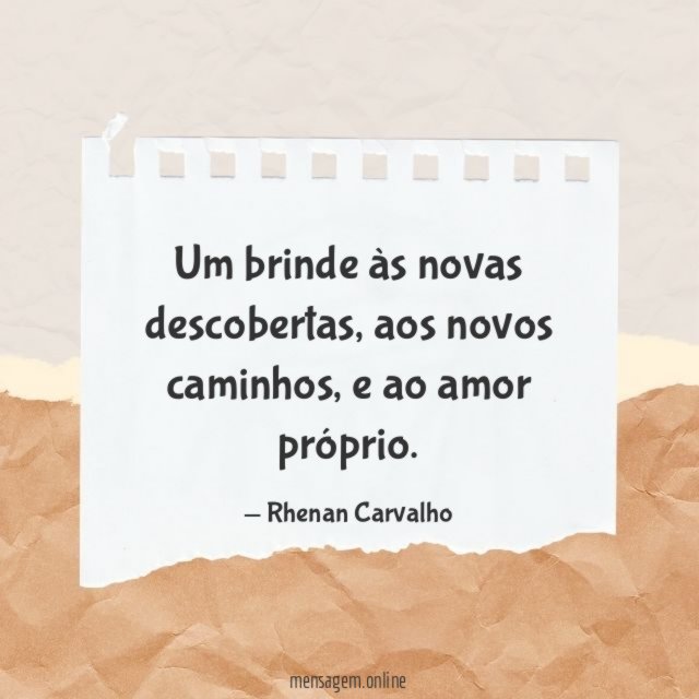 Aos novos caminhos