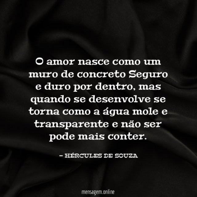 O amor nasce como um muro de concreto