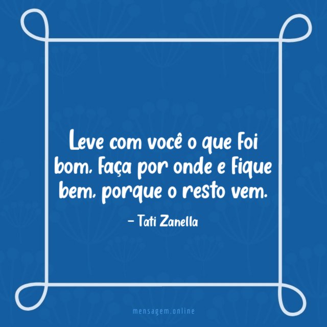 Faça por onde e fique bem
