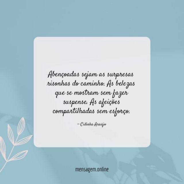 As afeições compartilhadas