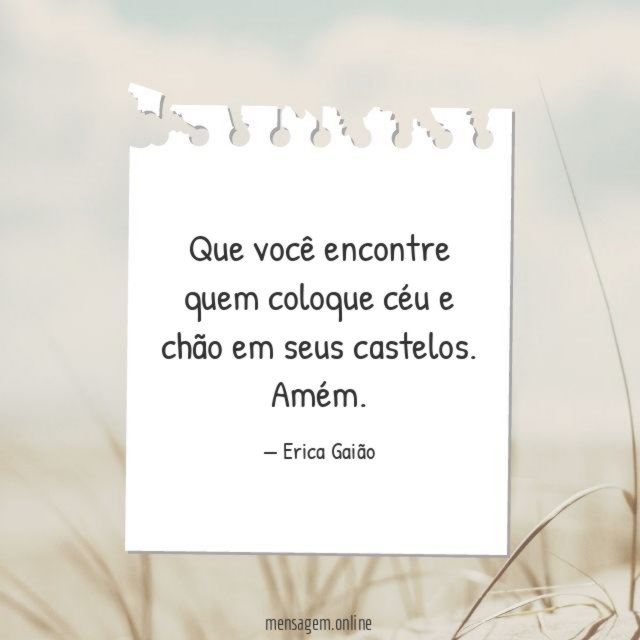 Que você encontre