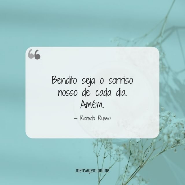Bendito seja o sorriso