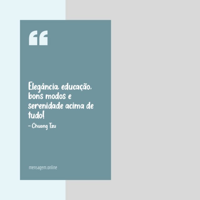 Serenidade acima de tudo