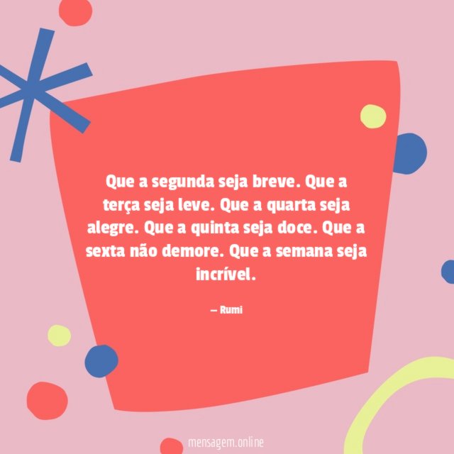 Que a segunda seja breve