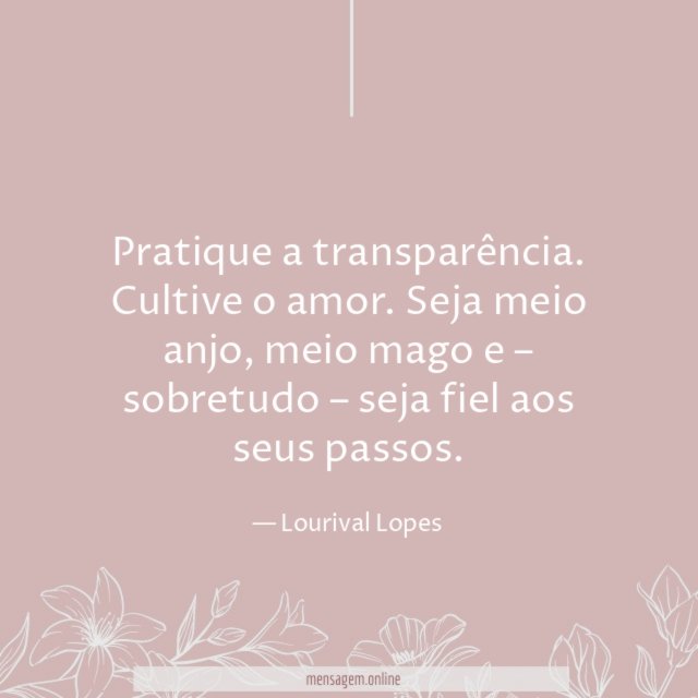 Pratique a transparência