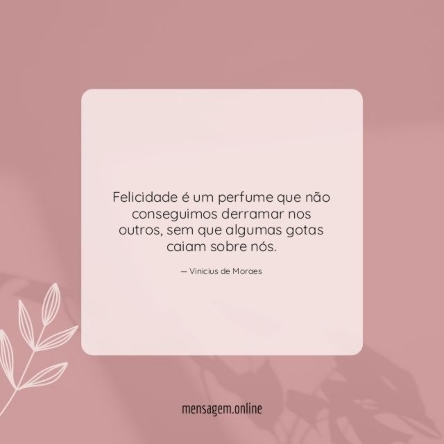 Felicidade é um perfume