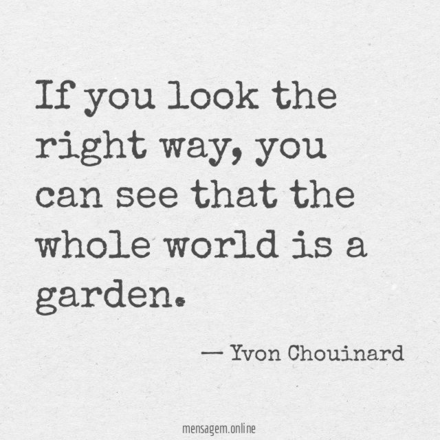 If you look the right way