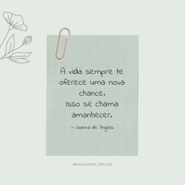 Isso se chama amanhecer