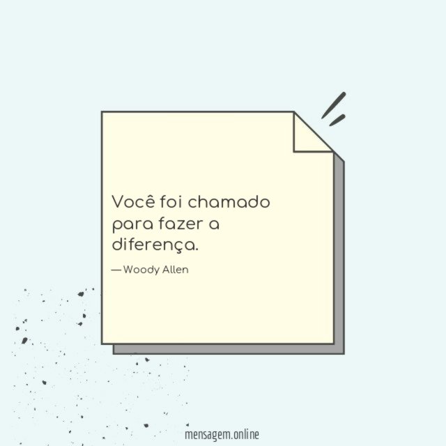 Você foi chamado para