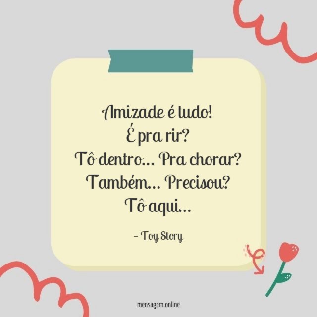 Amizade é tudo