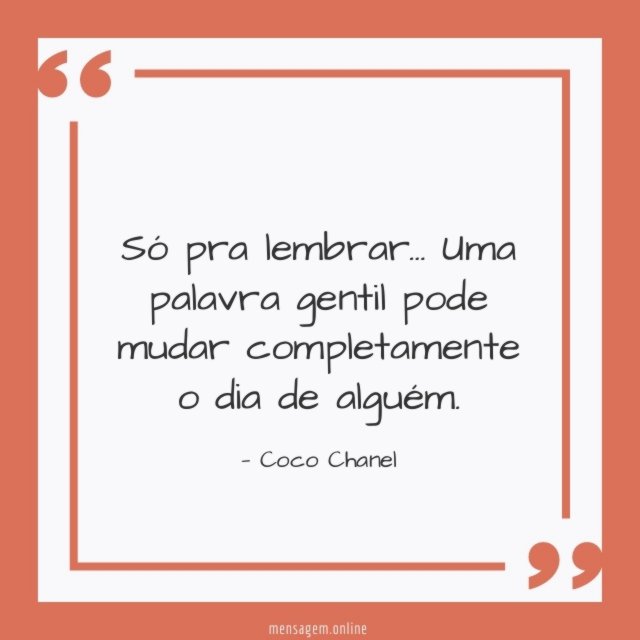 Uma palavra gentil