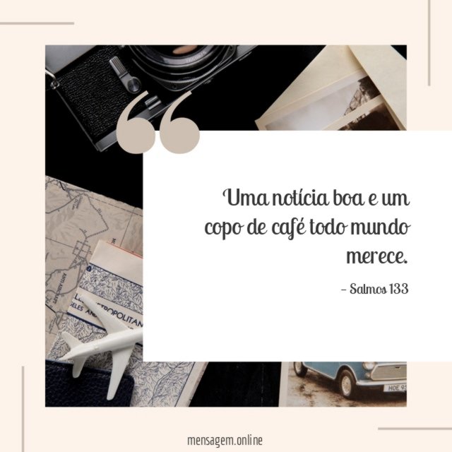 Uma notícia boa