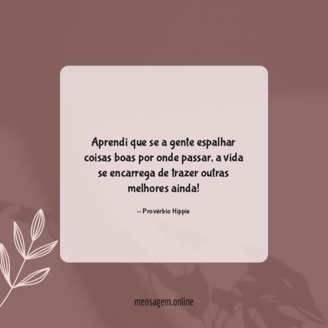Aprendi que se a gente