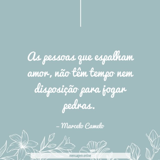 As pessoas que espalham