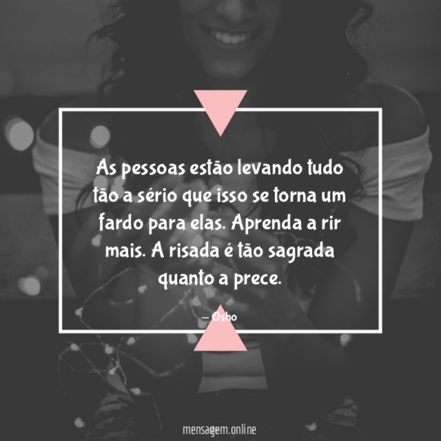 As pessoas estão levando