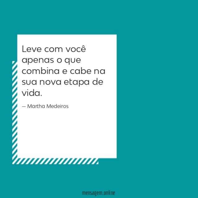 Leve com você apenas