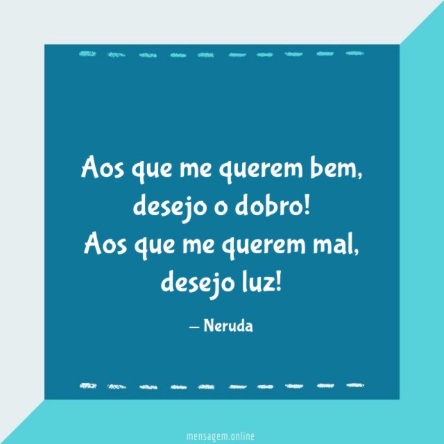 Aos que me querem bem