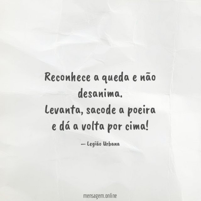 Reconhece a queda