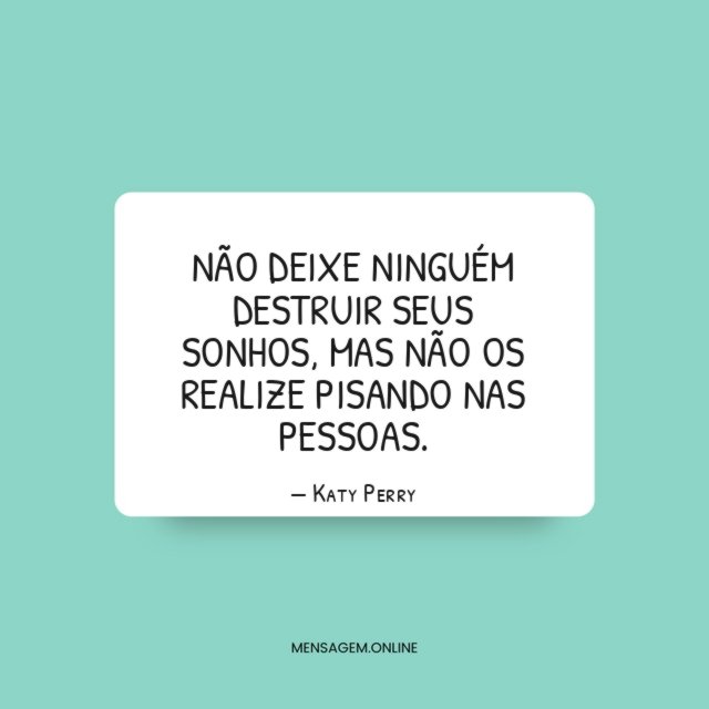 Não deixe ninguém