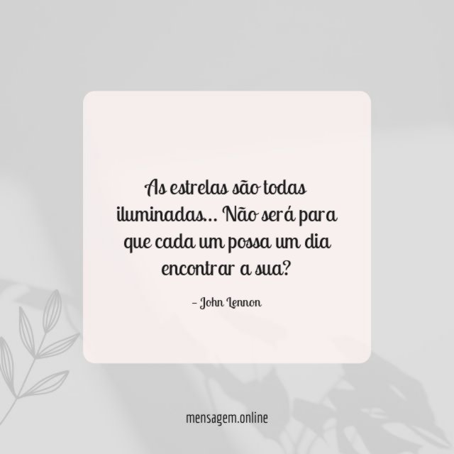As estrelas são