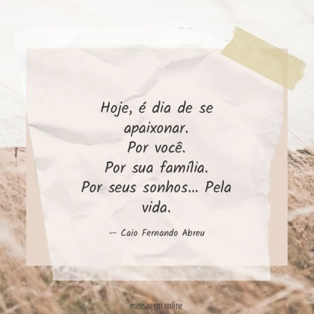 Hoje é dia