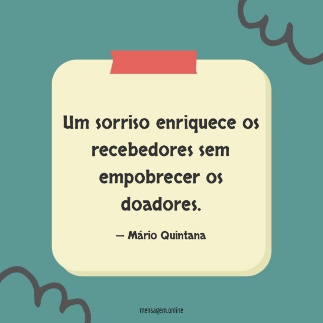 Um sorriso enriquece