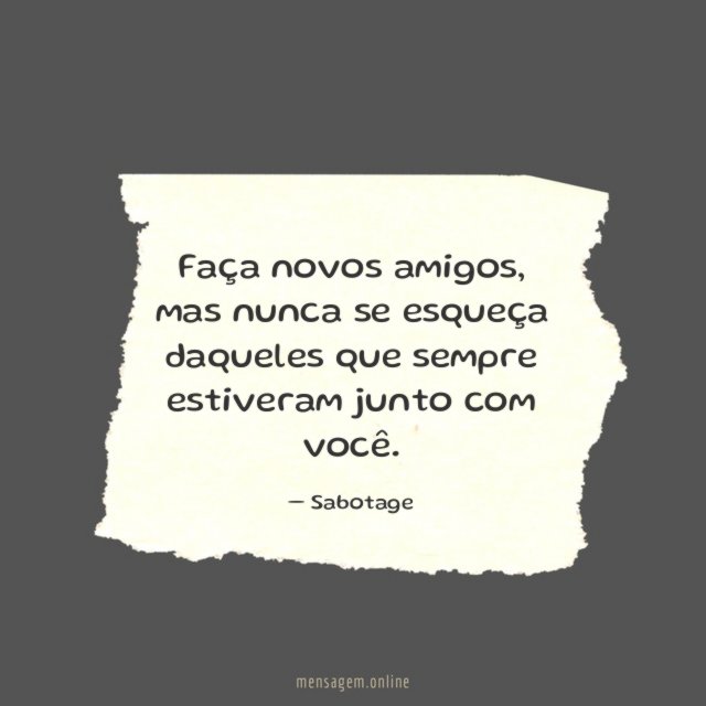 Faça novos amigos