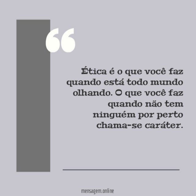 Ética e caráter