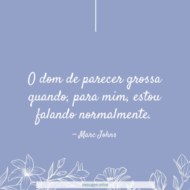 O dom de parecer grossa