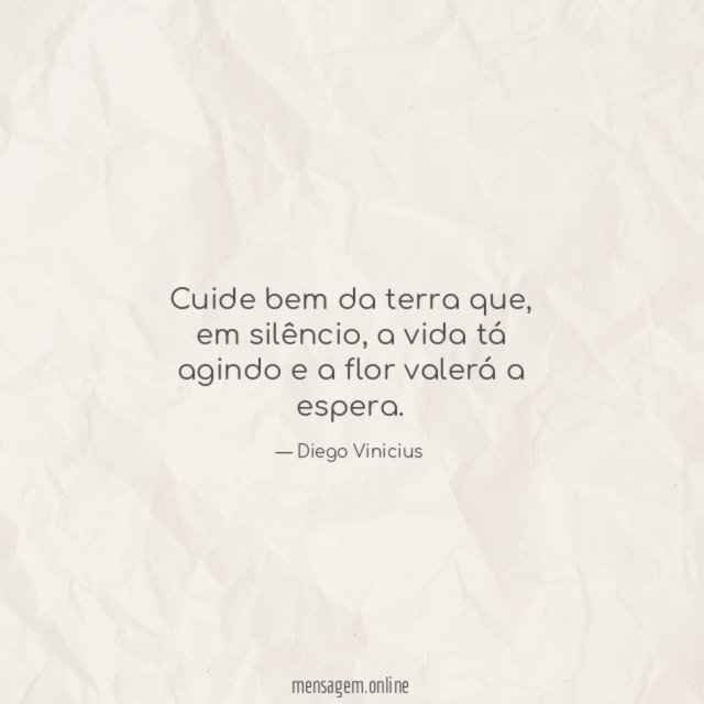 Cuide bem da terra