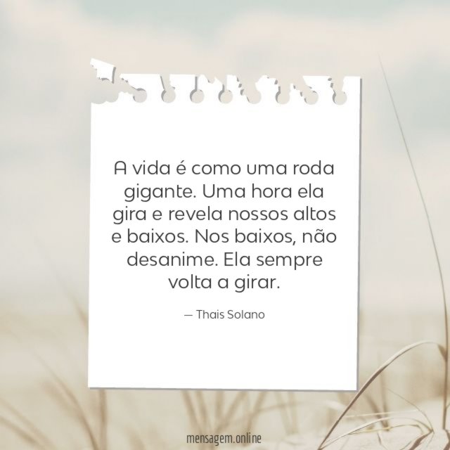 Ela sempre volta a girar
