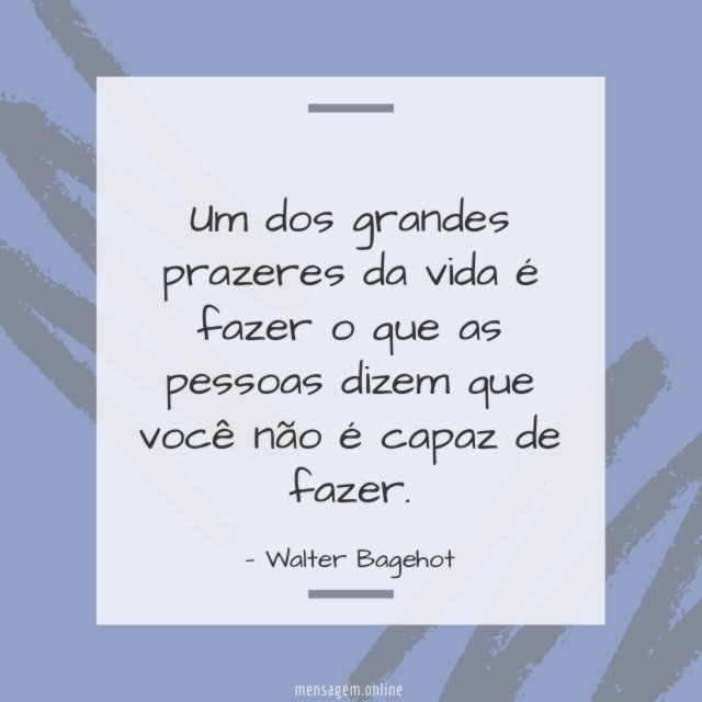 Um dos grandes prazeres da vida