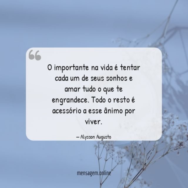 Tentar cada um de seus sonhos