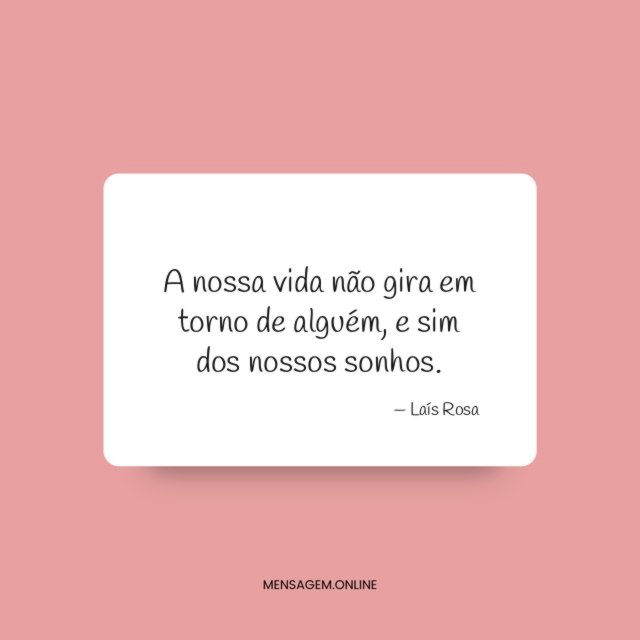 A nossa vida não gira