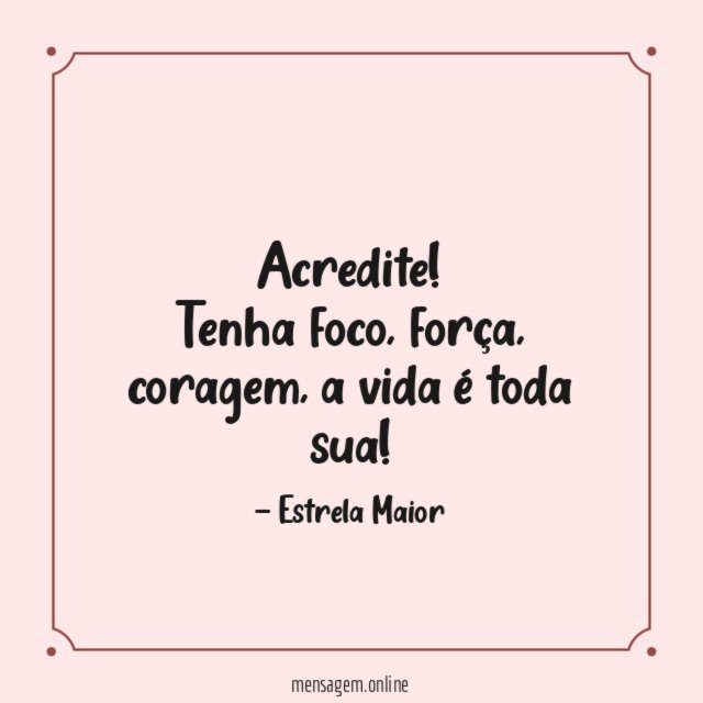 A vida é toda sua