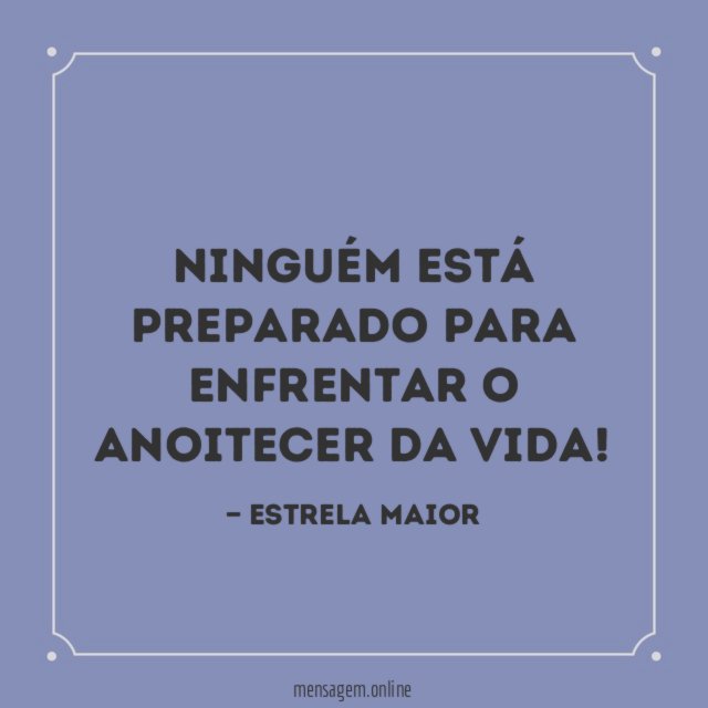 Ninguém está preparado