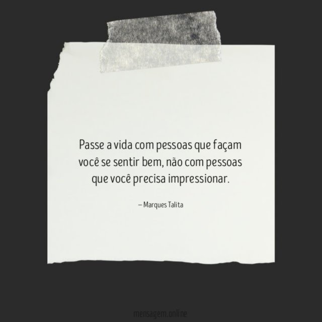 Passe a vida com pessoas